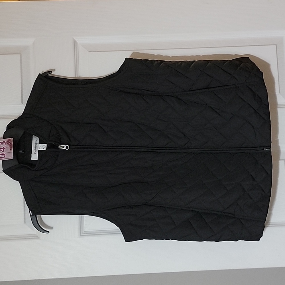Croft and Barrow Black Puffer Vest Petite Large